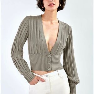 Wilfred Plunge Front Cardigan